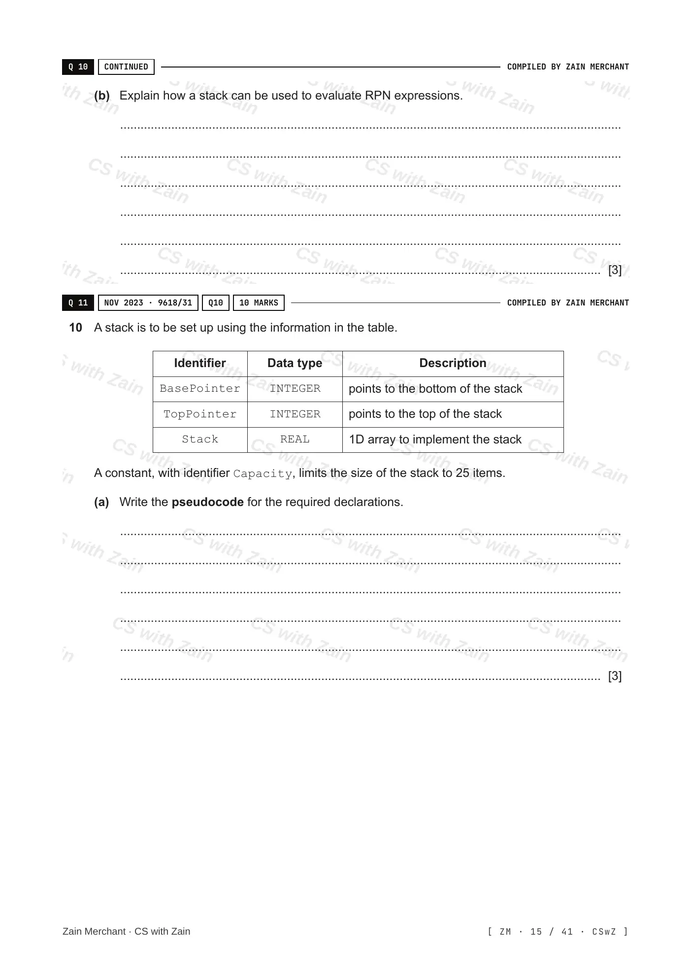 19.1 Algorithms questions, page 14