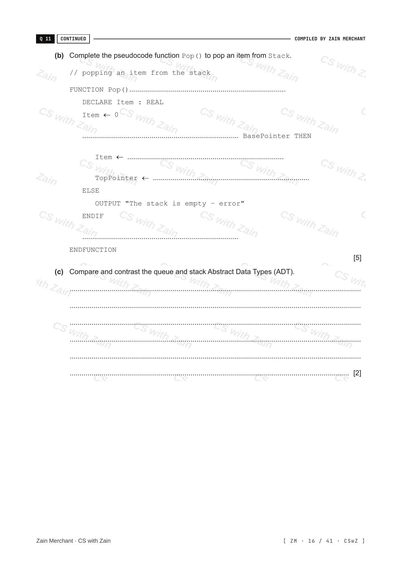 19.1 Algorithms questions, page 15