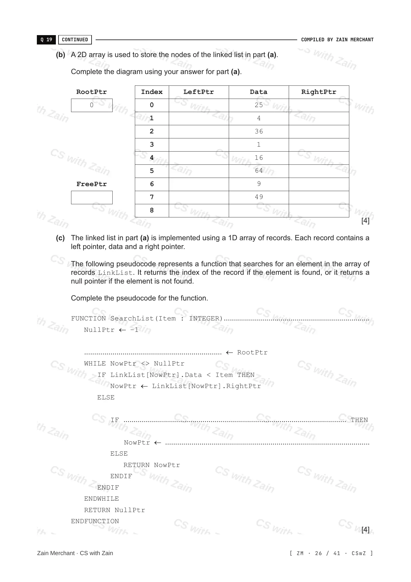 19.1 Algorithms questions, page 25