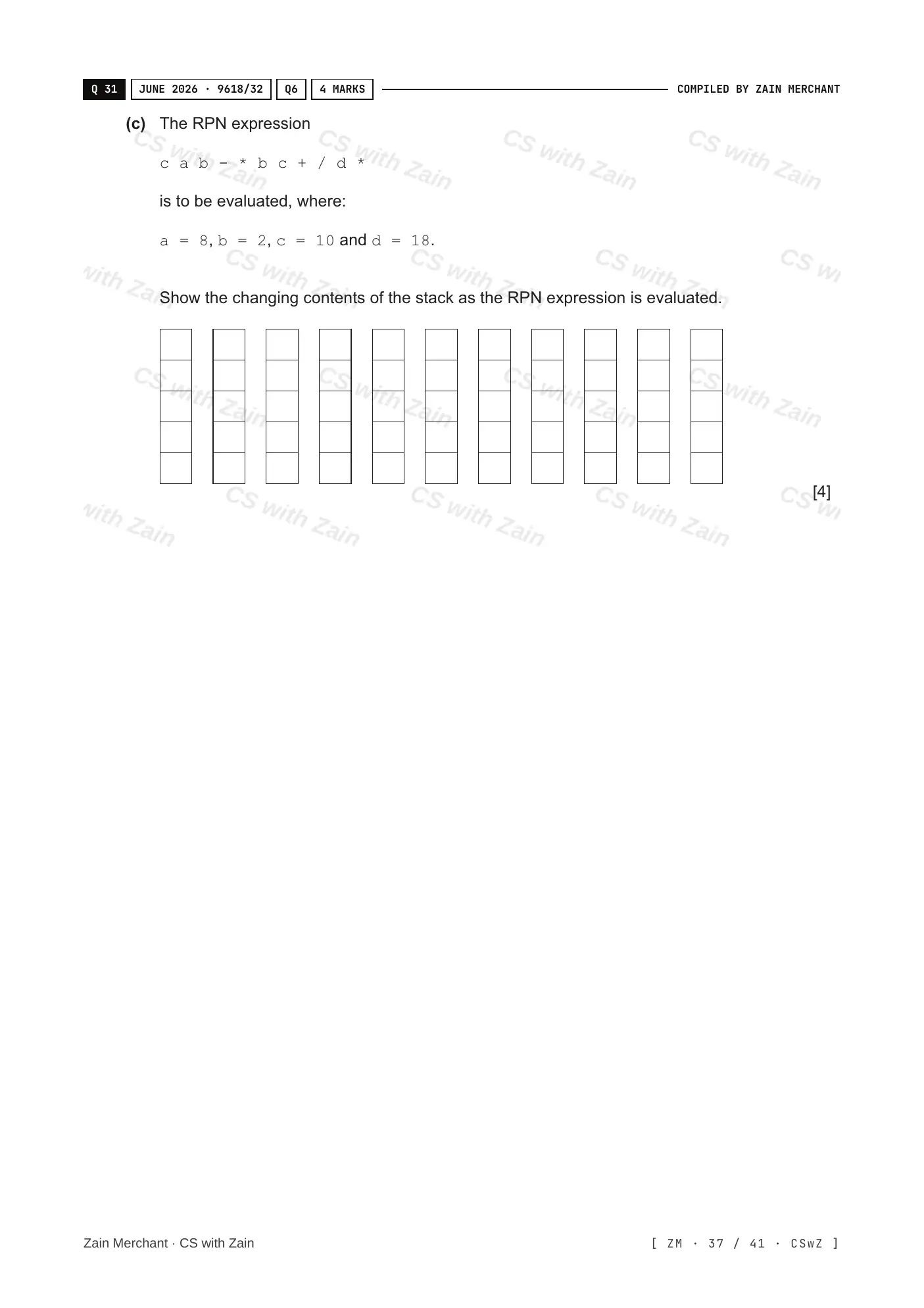 19.1 Algorithms questions, page 36