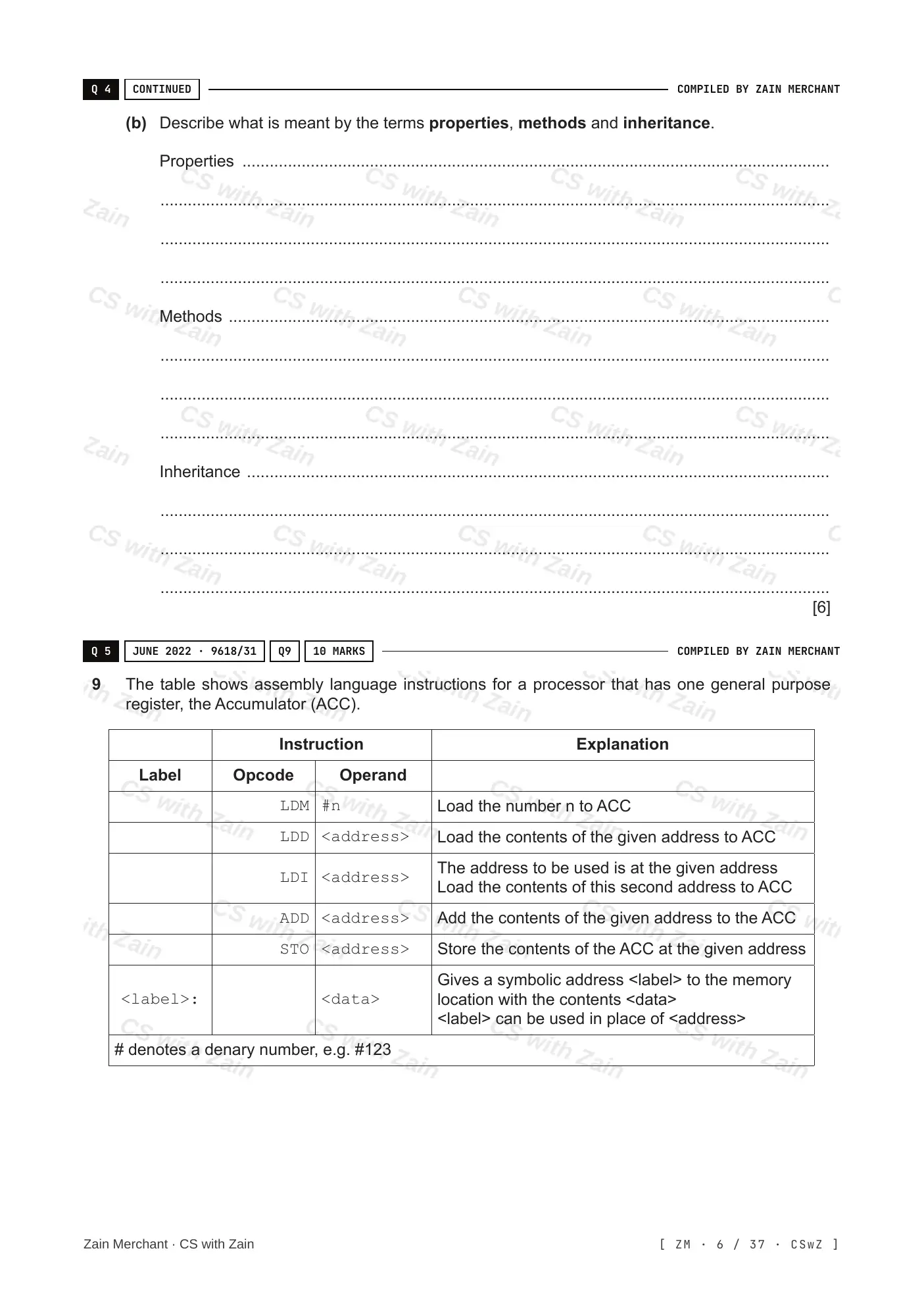 20.1 Programming Paradigms questions, page 5