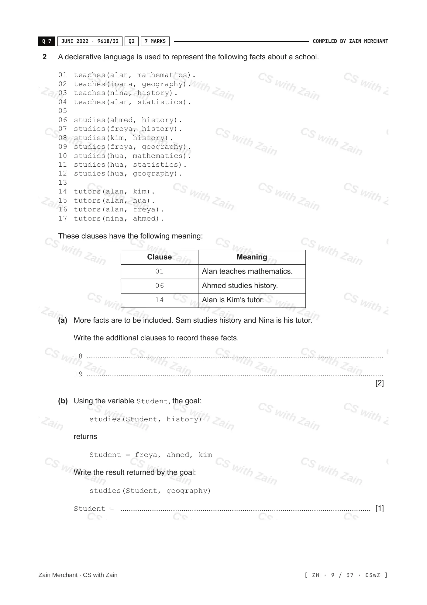 20.1 Programming Paradigms questions, page 8
