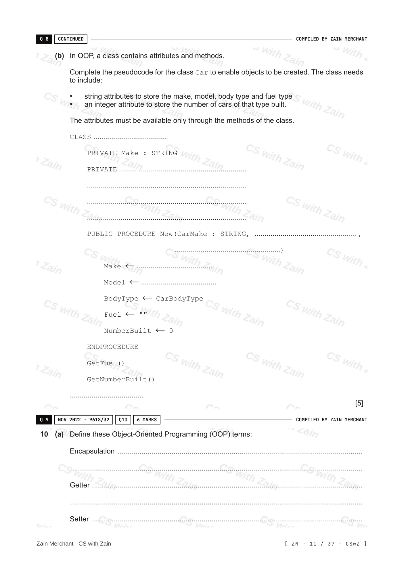 20.1 Programming Paradigms questions, page 10