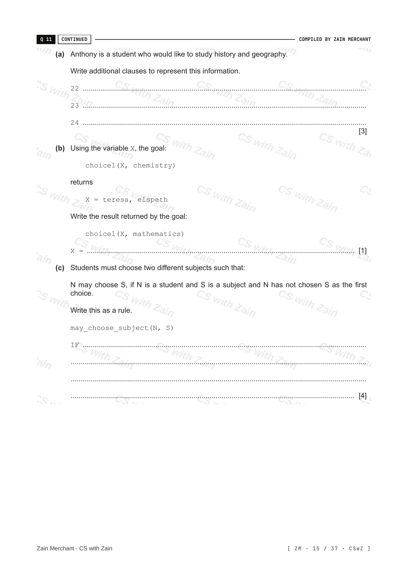 20.1 Programming Paradigms questions, page 14
