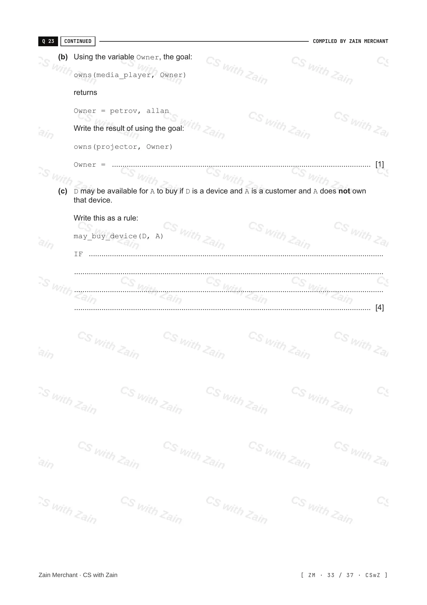 20.1 Programming Paradigms questions, page 32