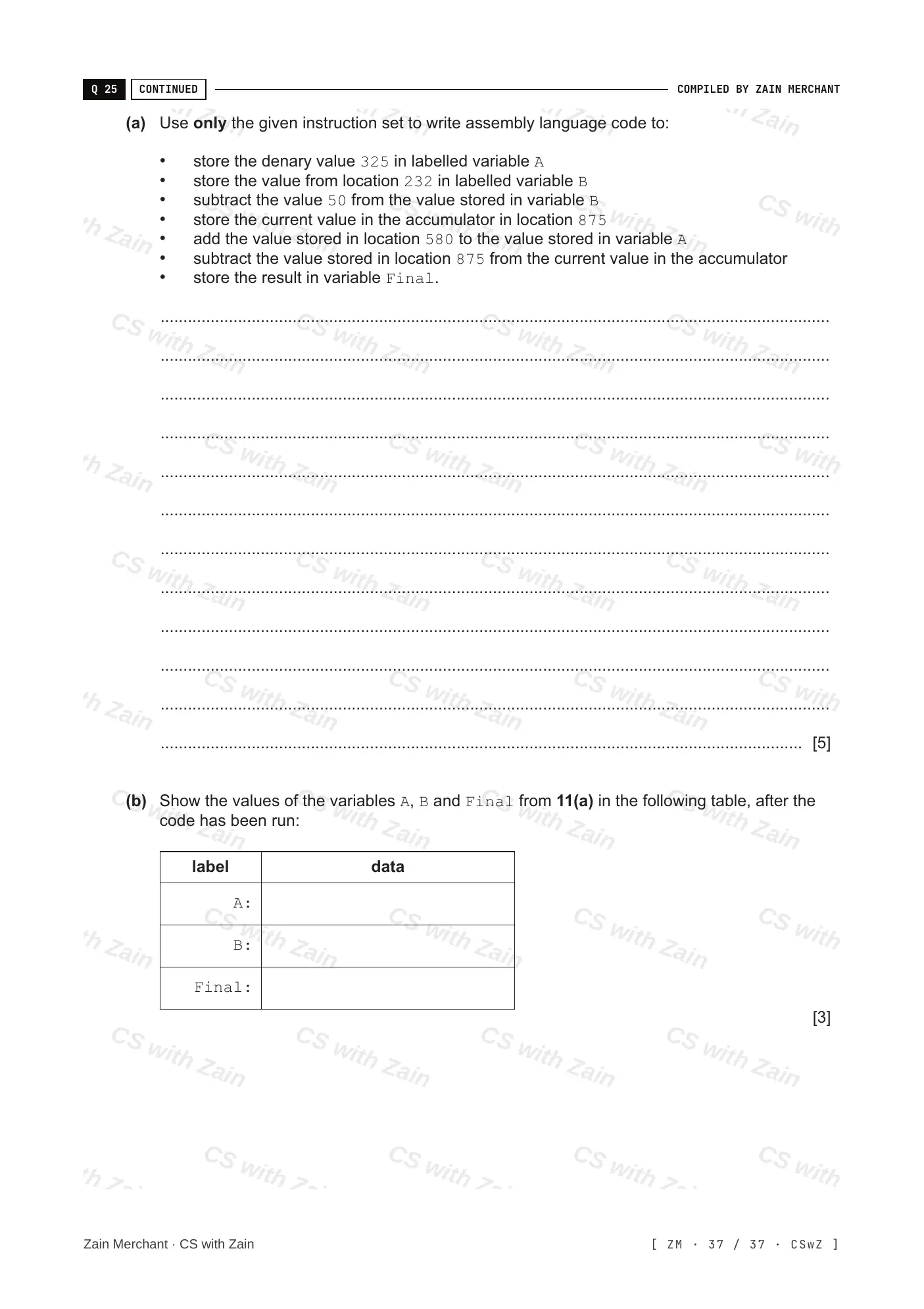 20.1 Programming Paradigms questions, page 36