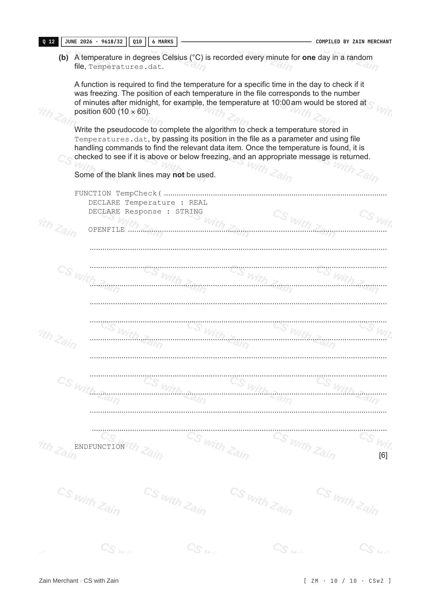20.2 File Processing and Exception Handling questions, page 9