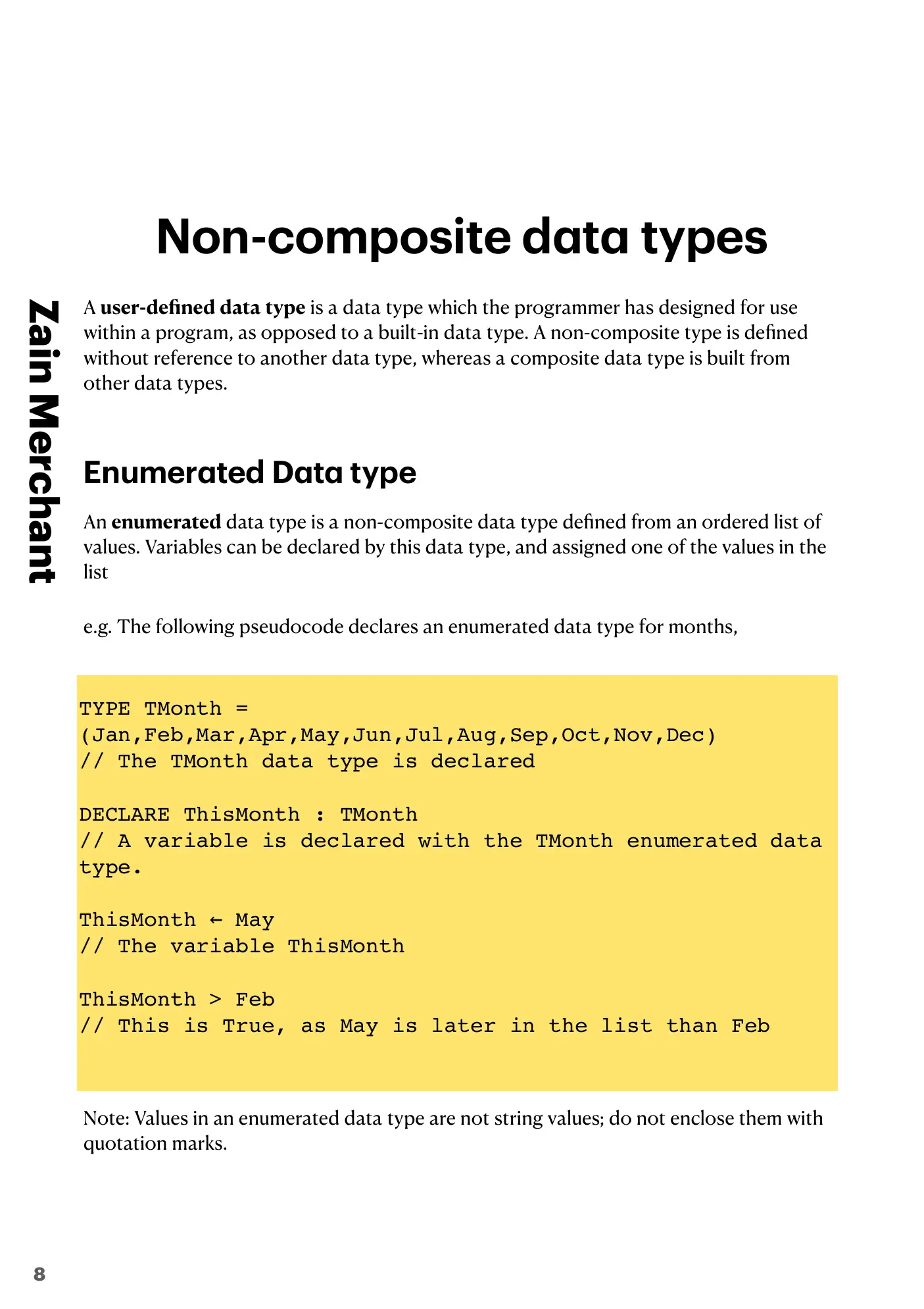 13.1 User-defined data types book pages, page 3