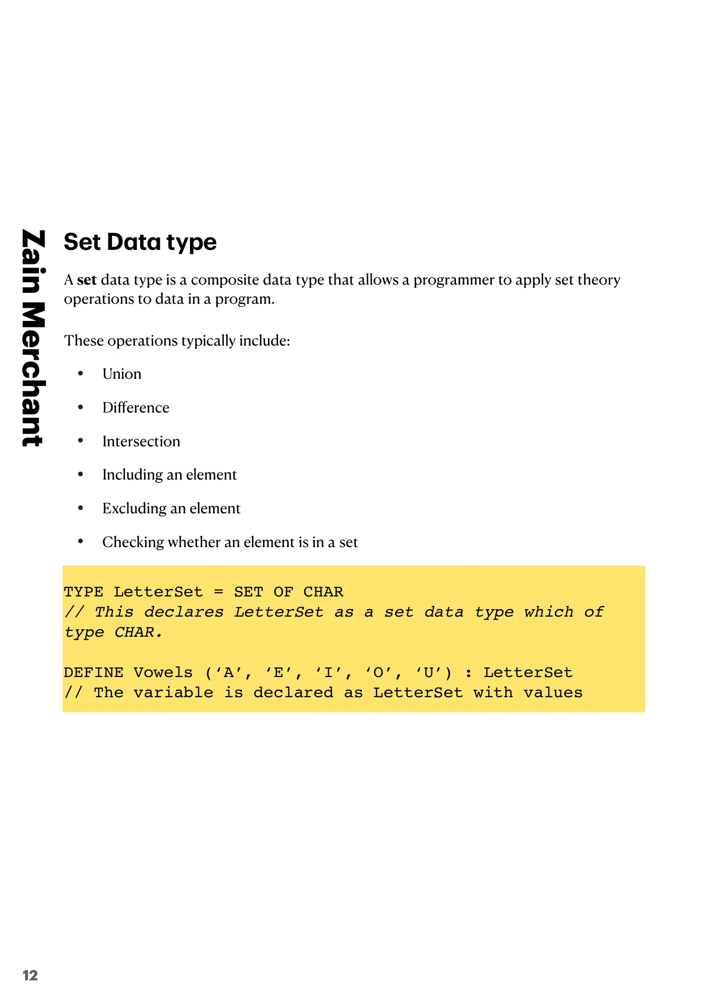 13.1 User-defined data types book pages, page 7
