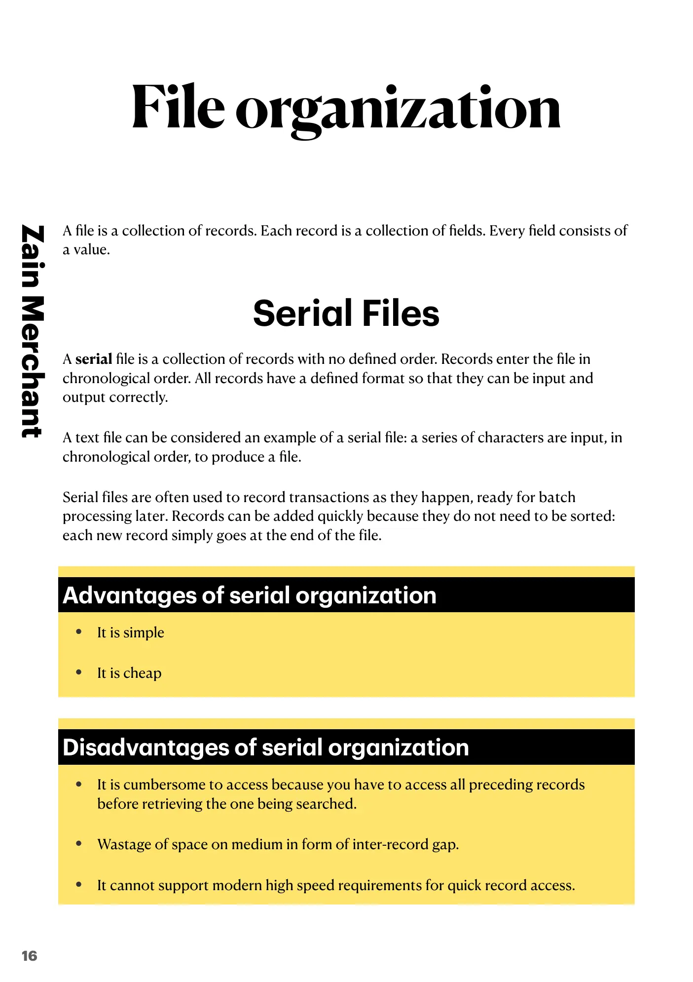 13.2 File organisation and access book pages, page 1