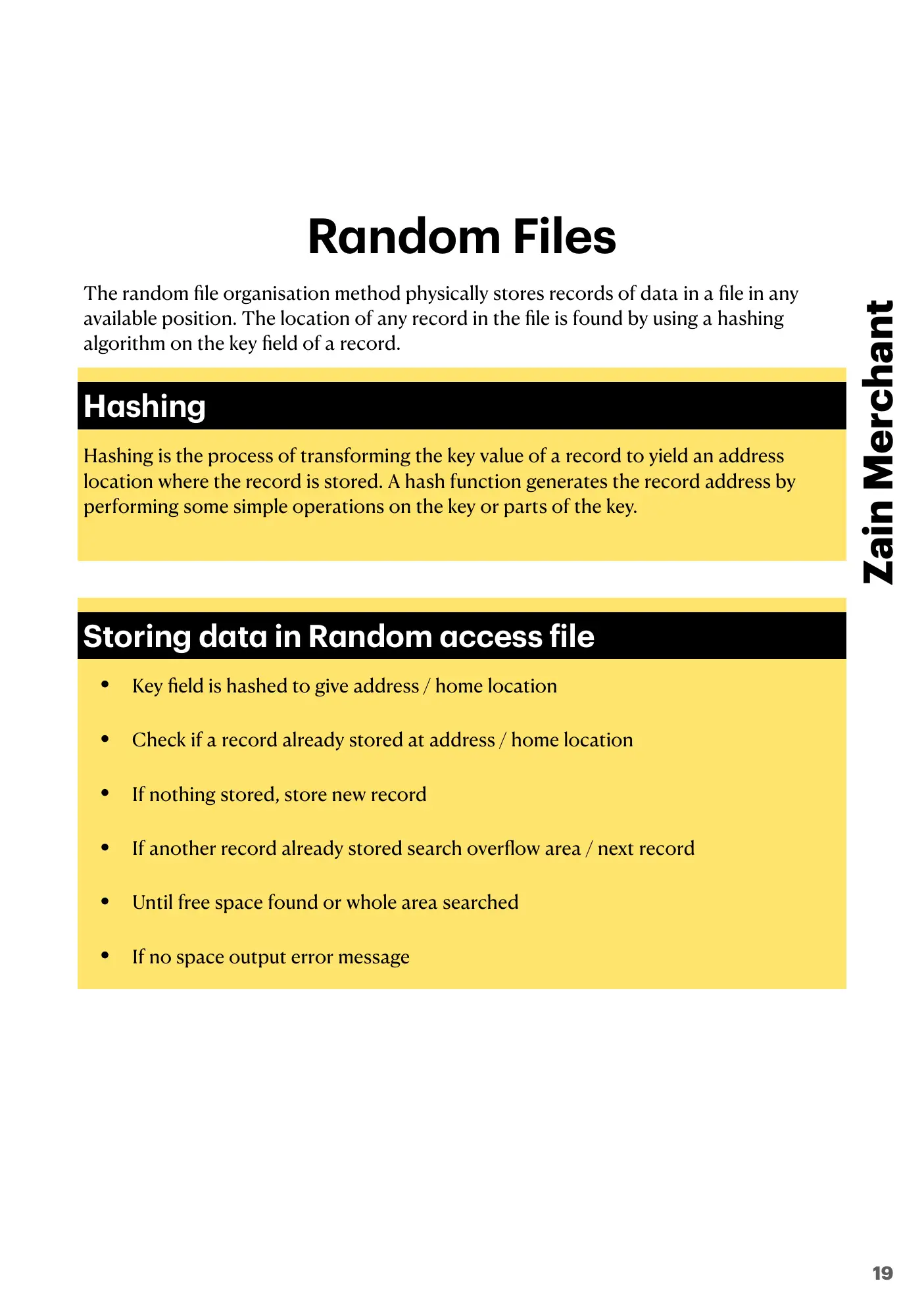 13.2 File organisation and access book pages, page 4