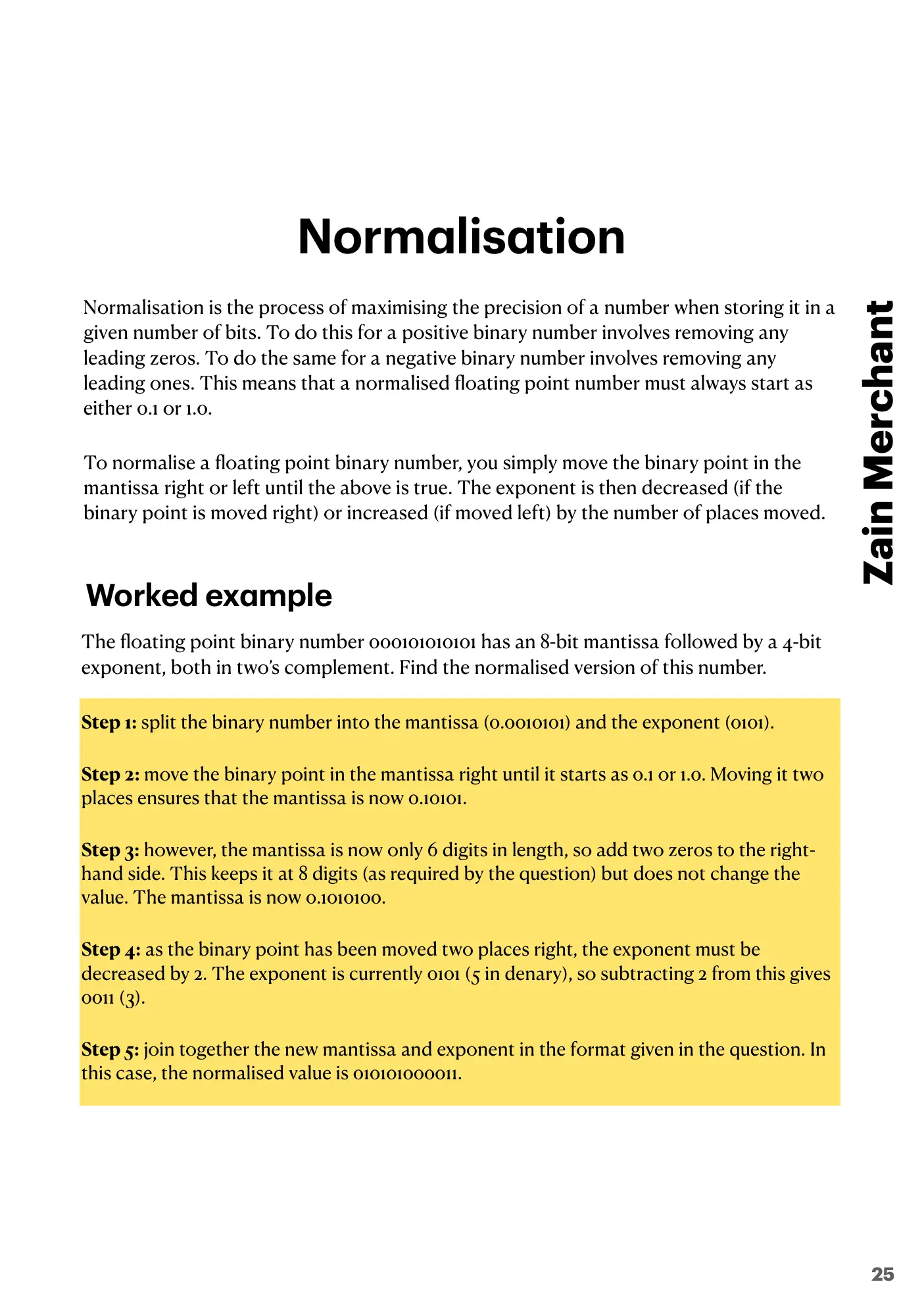 13.3 Floating-point numbers, representation and manipulation book pages, page 2