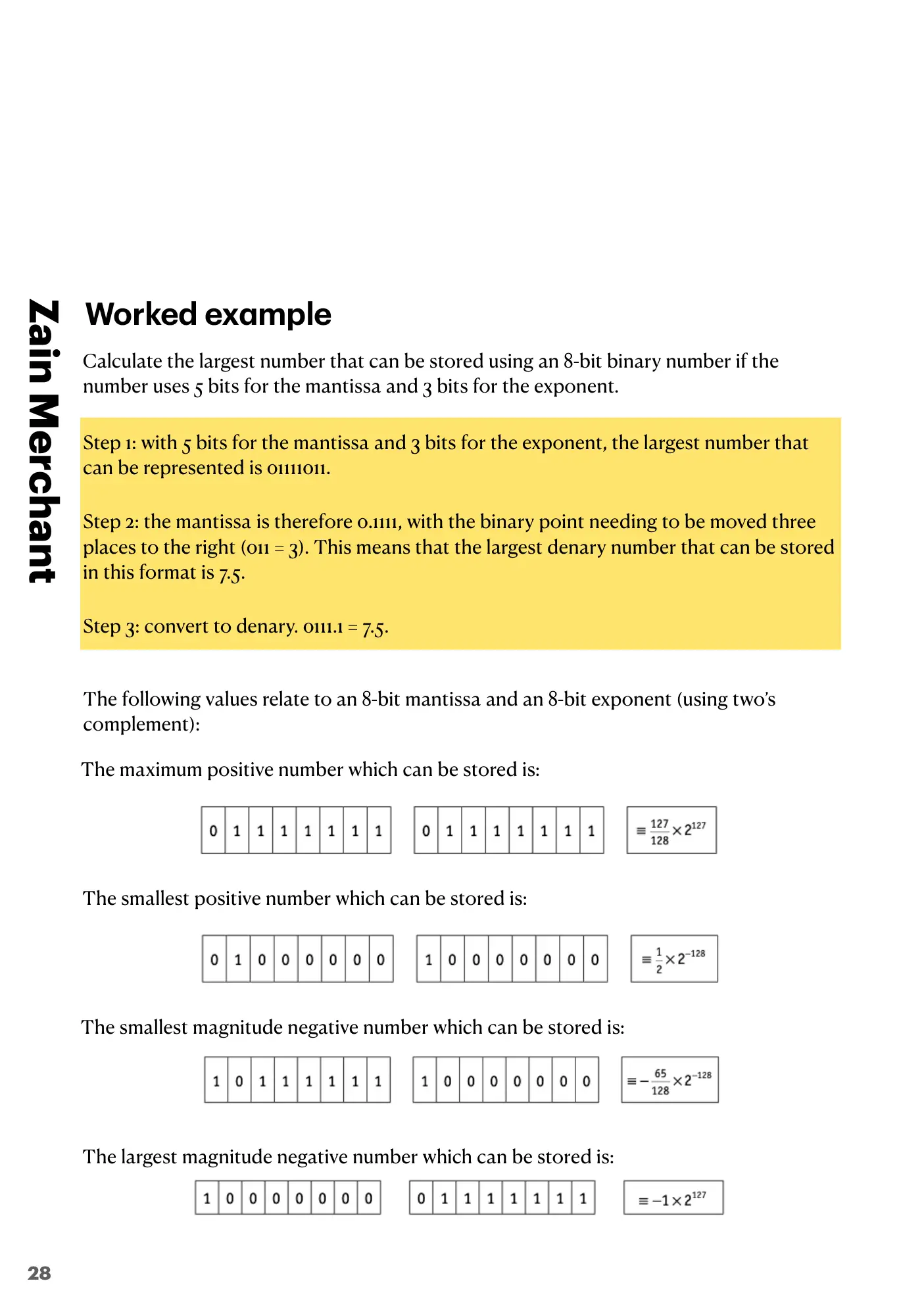 13.3 Floating-point numbers, representation and manipulation book pages, page 5
