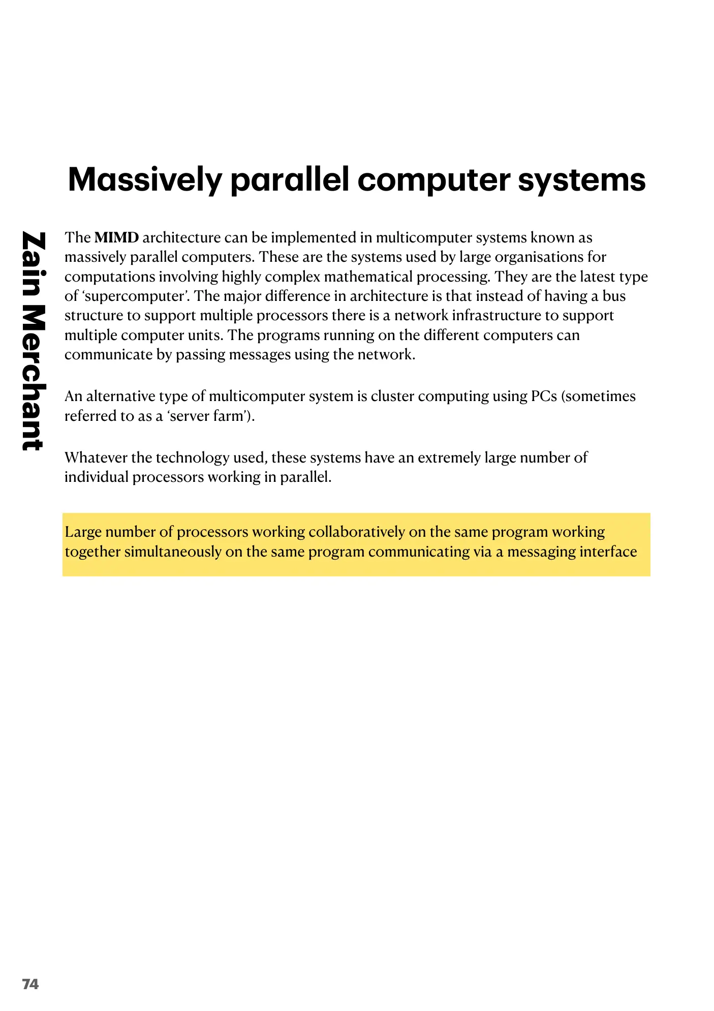 15.1 Processors, Parallel Processing and Virtual Machines book pages, page 13