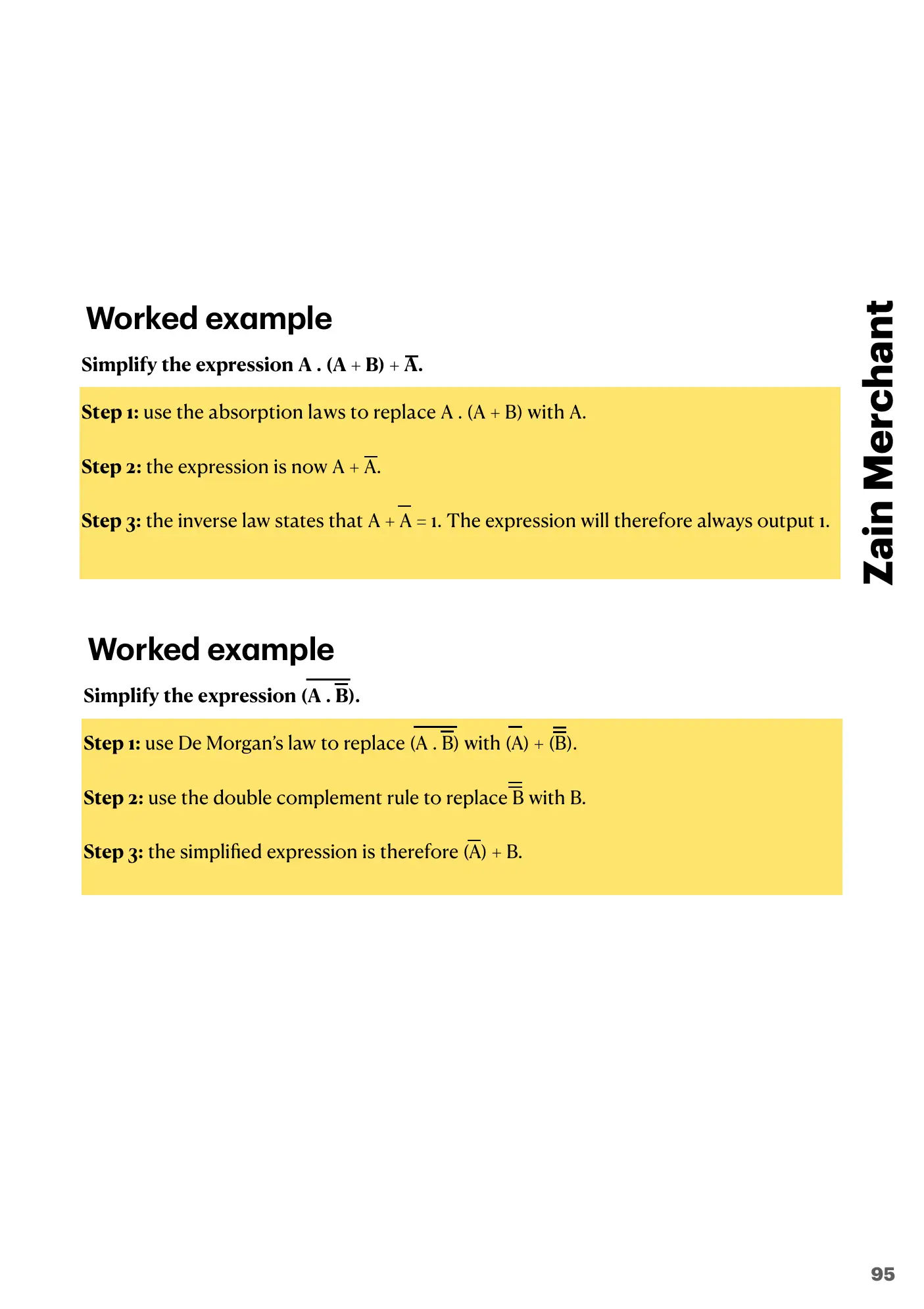 15.2 Boolean Algebra and Logic Circuits book pages, page 17