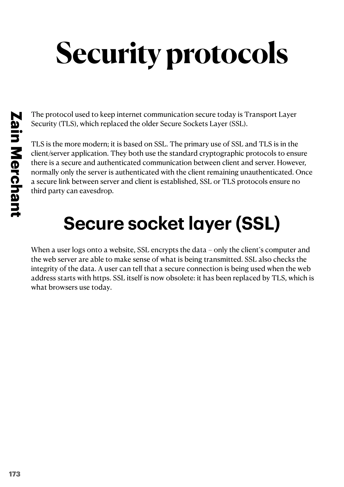 17.1 Encryption, Encryption Protocols and Digital Certificates book pages, page 7