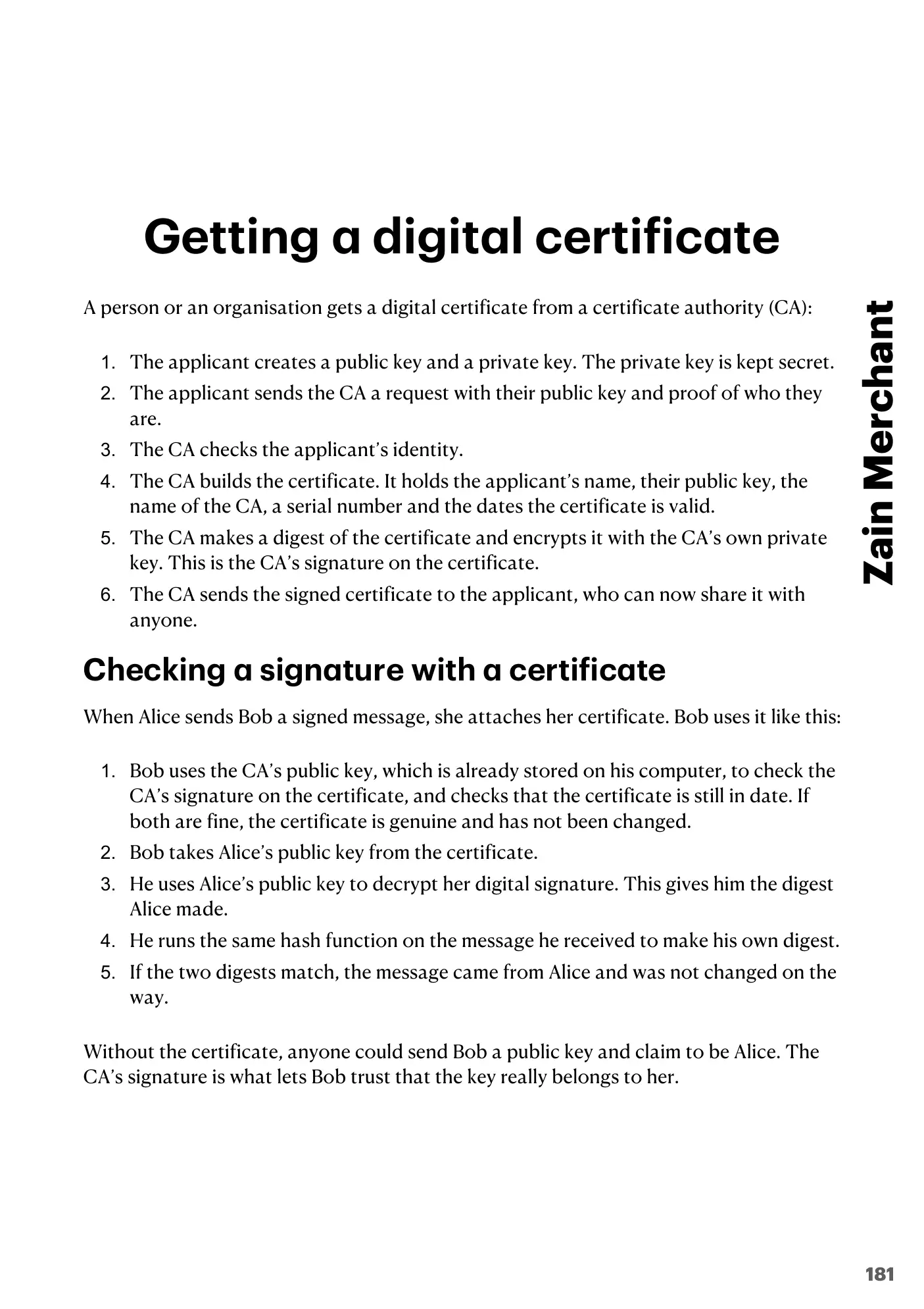 17.1 Encryption, Encryption Protocols and Digital Certificates book pages, page 15