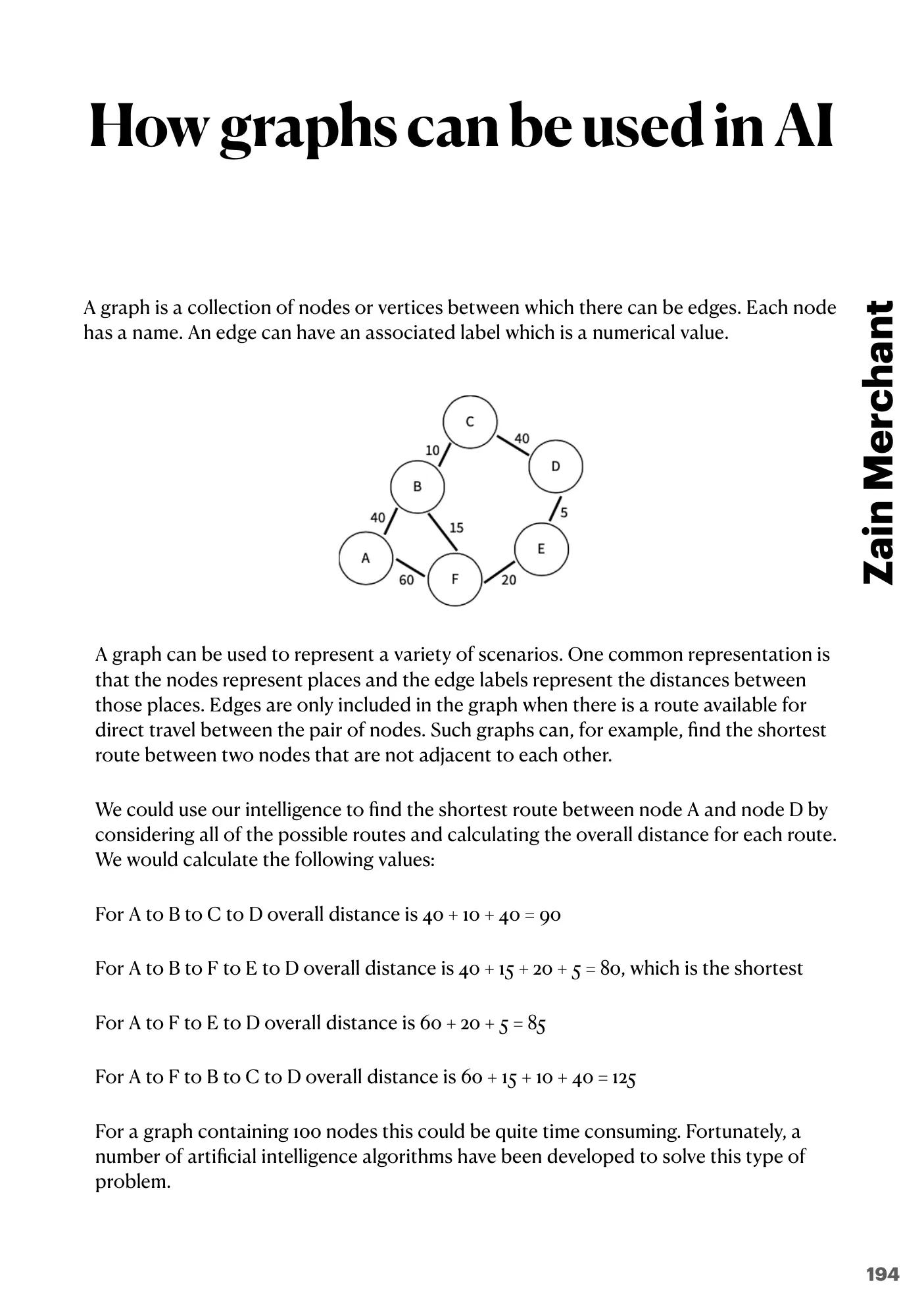 18.1 Artificial Intelligence: Graphs, Dijkstra and A* book pages, page 1
