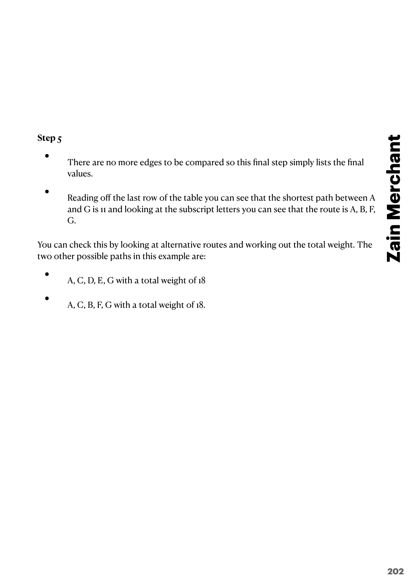 18.1 Artificial Intelligence: Graphs, Dijkstra and A* book pages, page 9