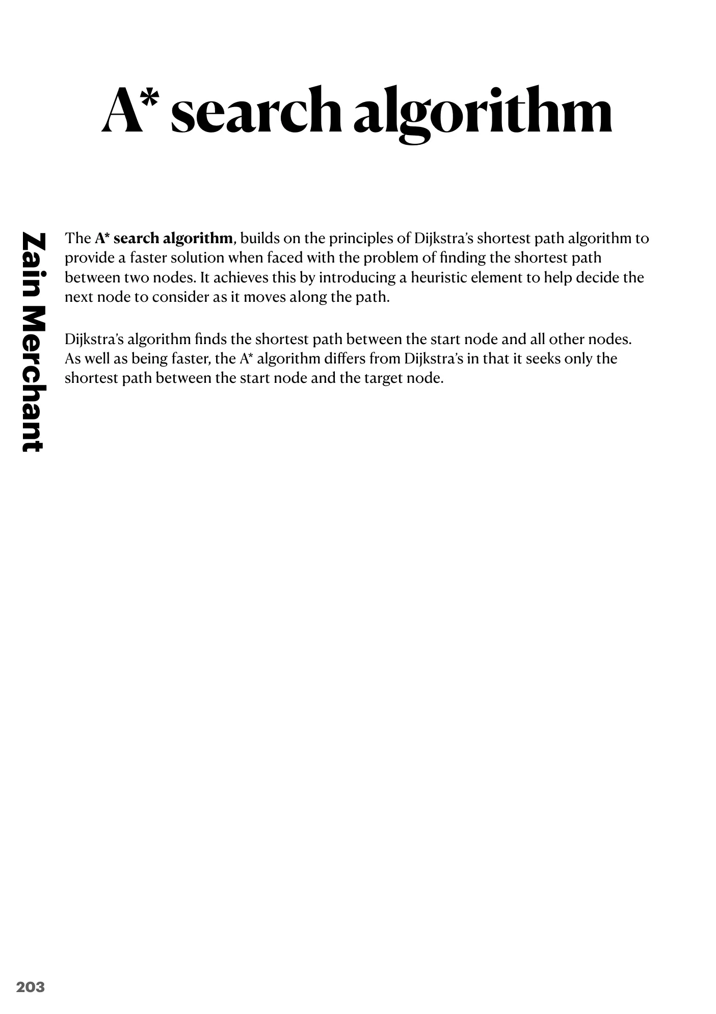 18.1 Artificial Intelligence: Graphs, Dijkstra and A* book pages, page 10