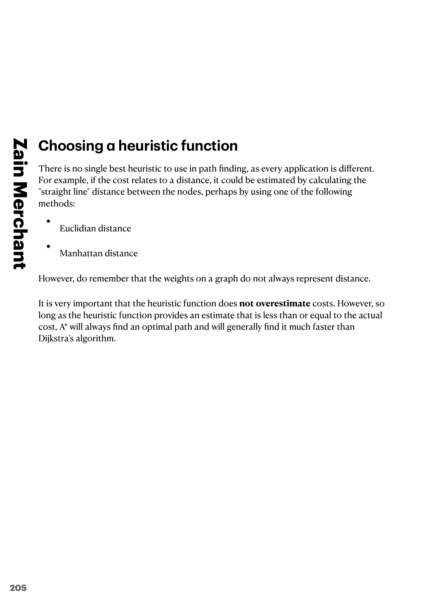 18.1 Artificial Intelligence: Graphs, Dijkstra and A* book pages, page 12