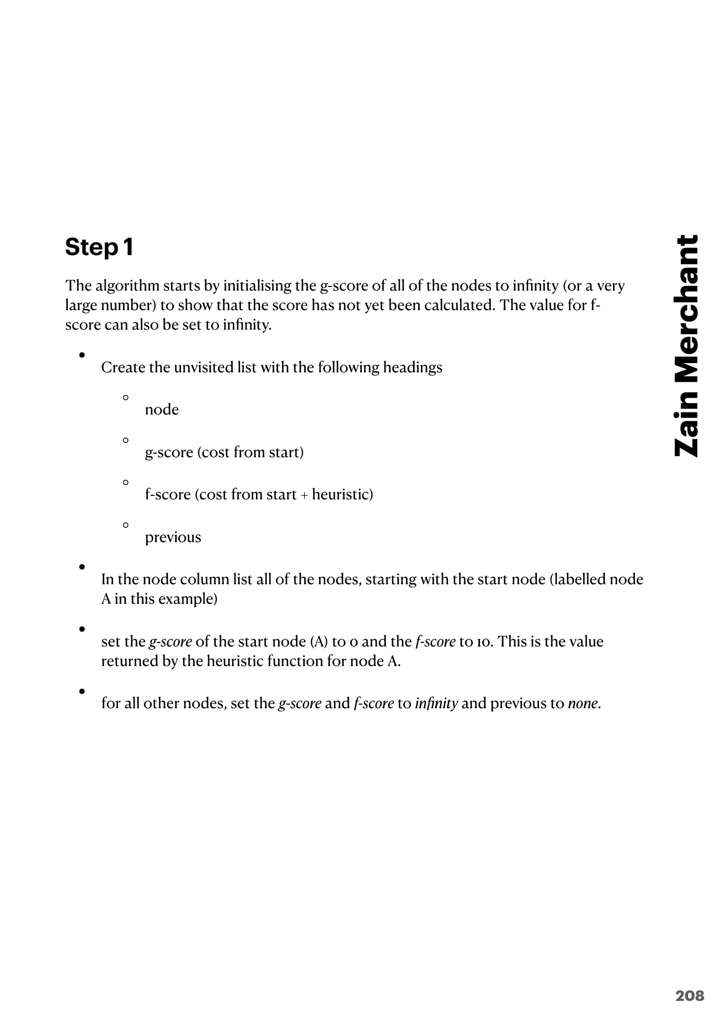 18.1 Artificial Intelligence: Graphs, Dijkstra and A* book pages, page 15