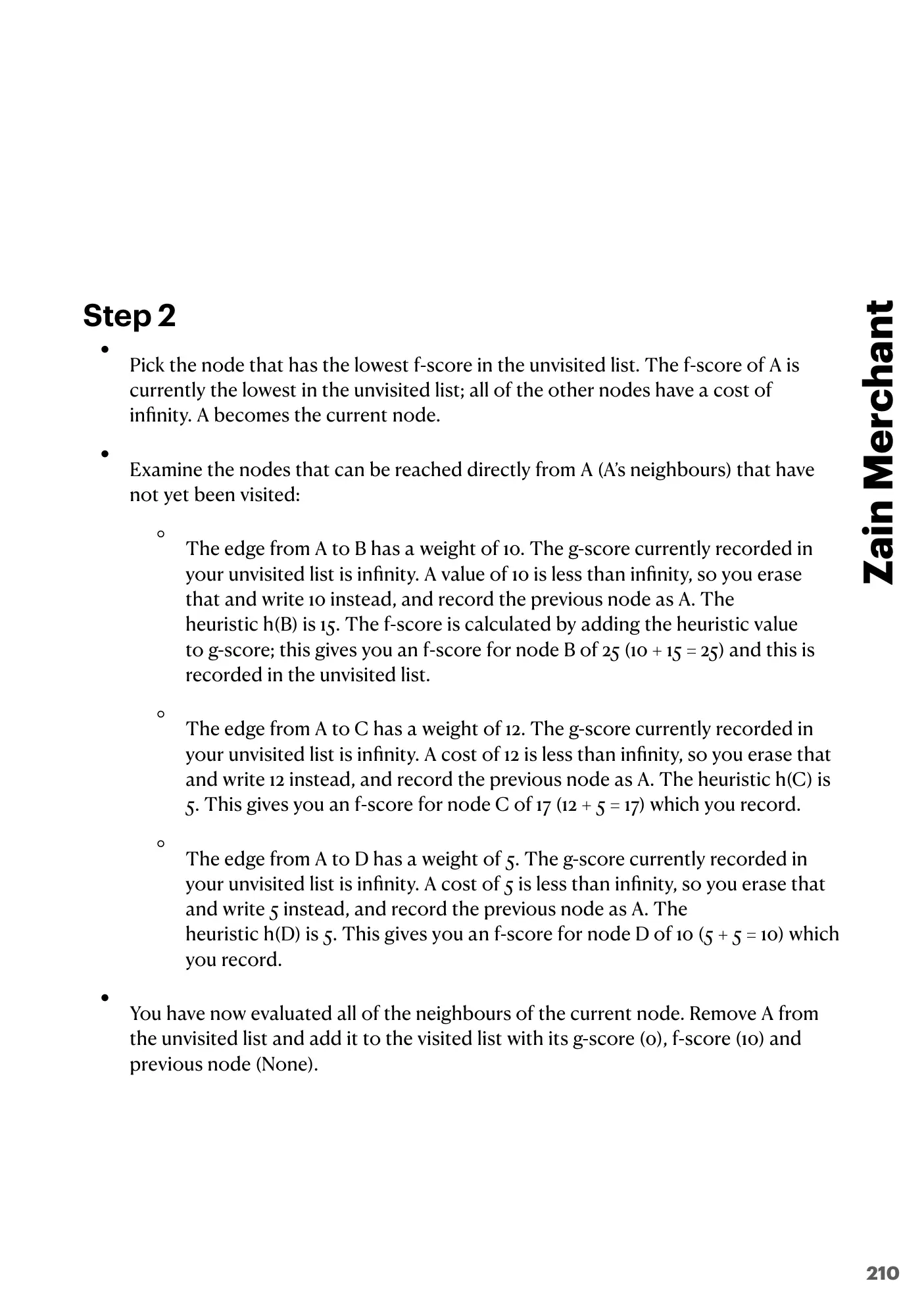 18.1 Artificial Intelligence: Graphs, Dijkstra and A* book pages, page 17