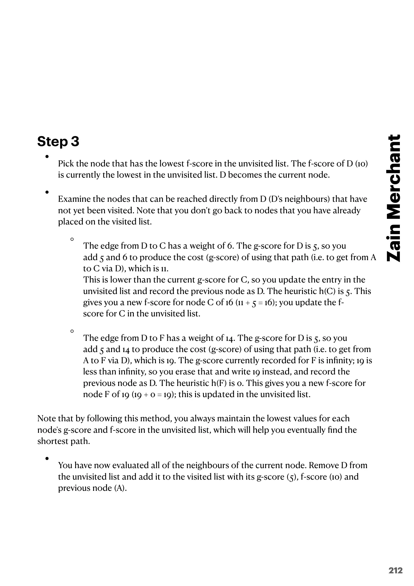 18.1 Artificial Intelligence: Graphs, Dijkstra and A* book pages, page 19