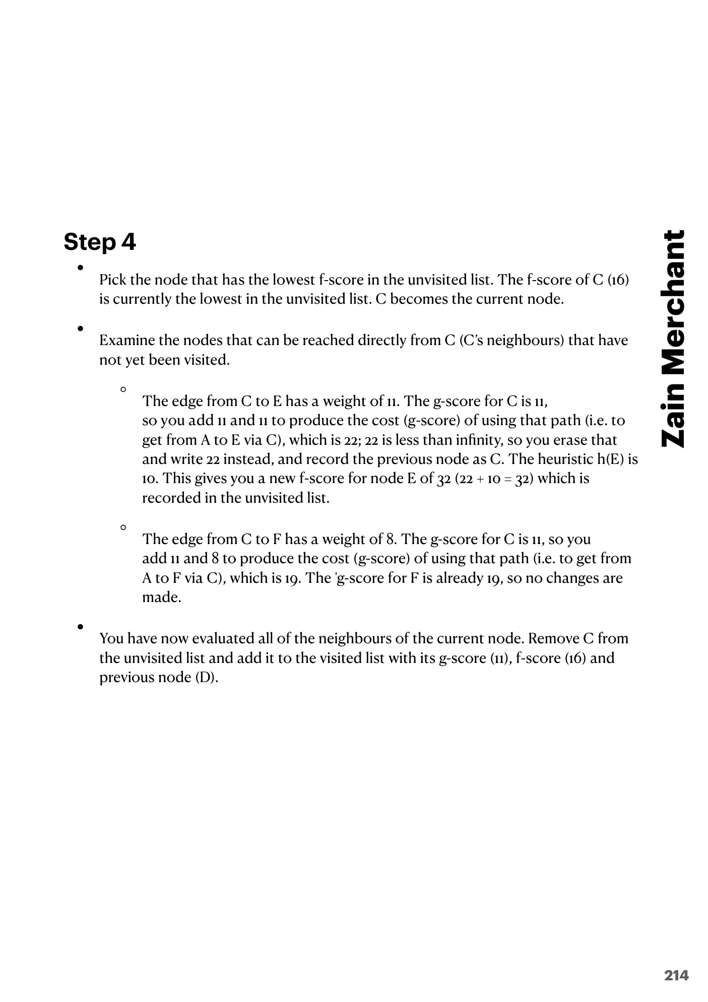 18.1 Artificial Intelligence: Graphs, Dijkstra and A* book pages, page 21